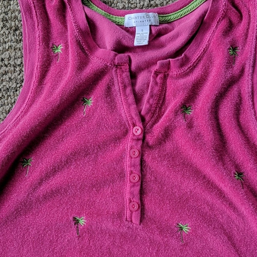 Pullover terry leisure wear palm tree